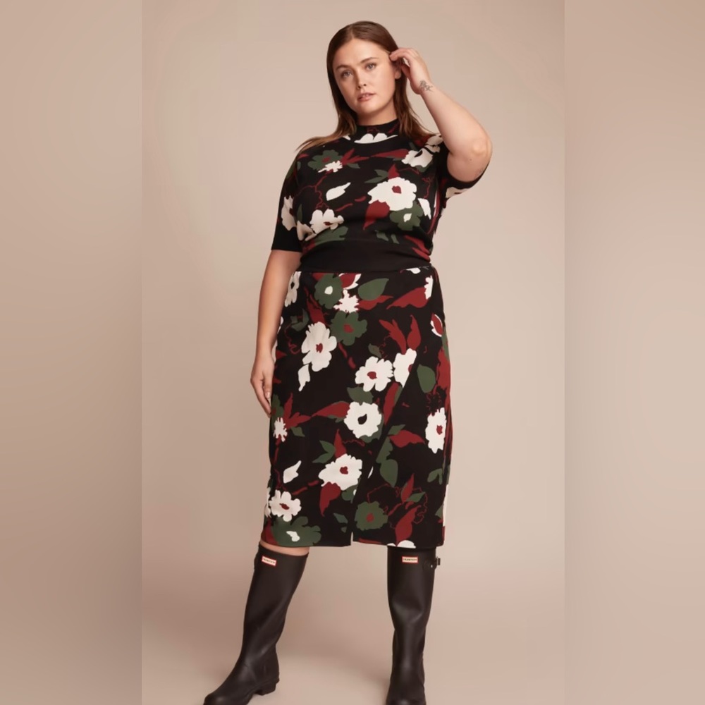 Tanya Taylor Brooke Knit Skirt 3XL